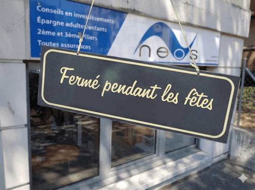 Fermeture annuelle des bureaux de Neos pendant les fêtes